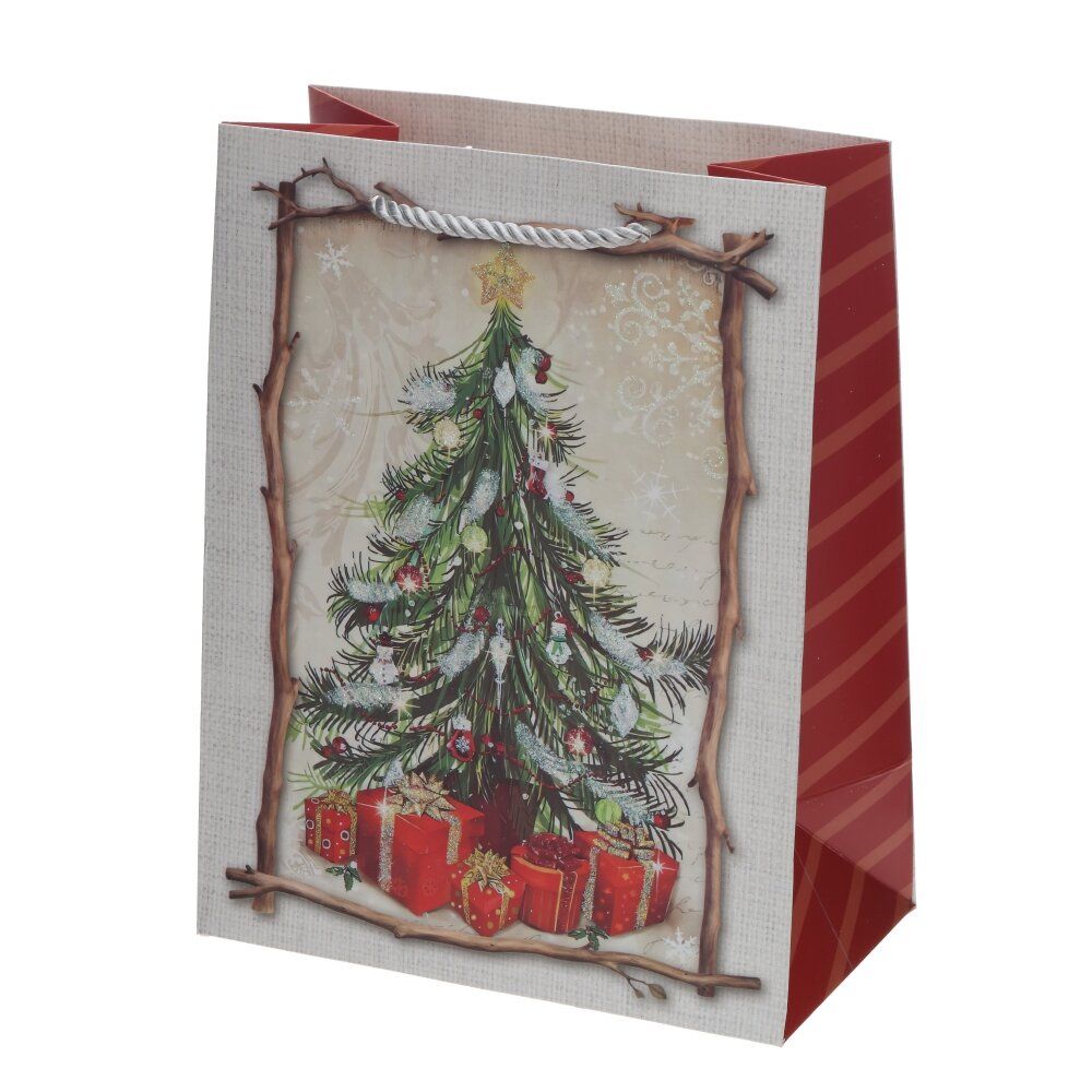 GAEM Пакет подарочный S (бумага 210г/м2, блок 12шт), L18 W10 H23 см, 4в.