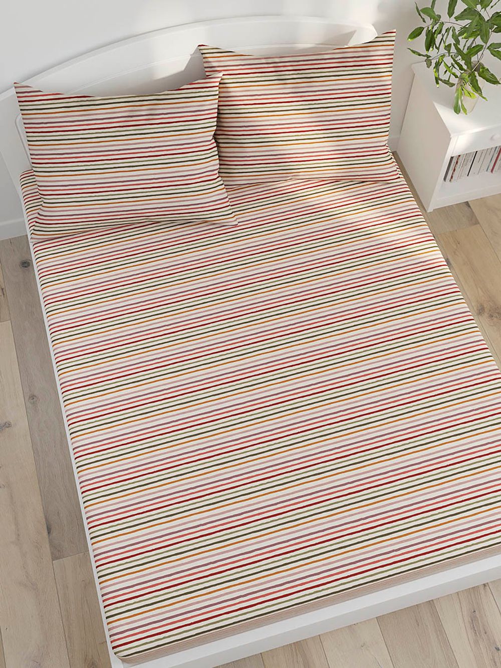 Простынь Сказка "Нежная полоска" 200х215 см, перкаль