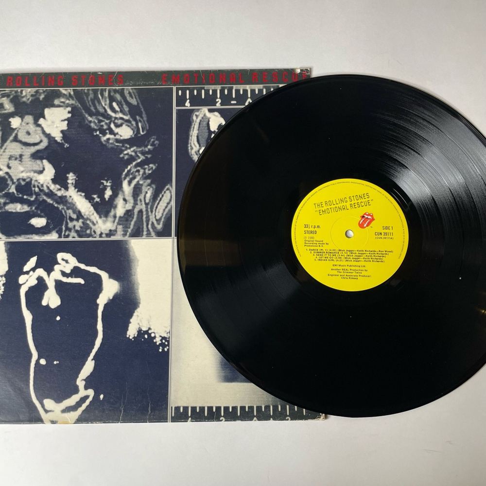Винтажная виниловая пластинка LP The Rolling Stones Emotional Rescue (UK 1980)
