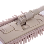 Швабра Селфи с насадкой из микрофибры бежевая насадка букли 100гр