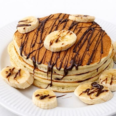 Панкейки с Nutella и бананом