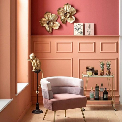 Панно Орхидея золотая 44,3 см