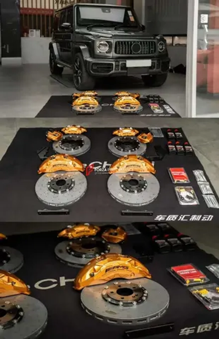 Карбон керамические тормоза для MERCEDES-BENZ G-CLASS G63 W463A W464 2018-2023 Гелик гелентваген