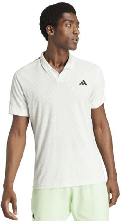Мужское теннисное поло Adidas Tennis Airchill Pro Freelift Polo - off white/crystal jade