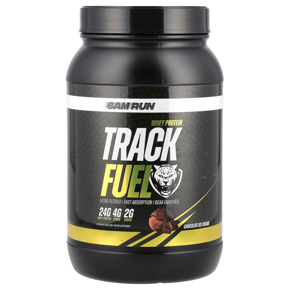 6AM Run, Track Fuel, сывороточный протеин, шоколадное мороженое, 907 г (2 фунта)