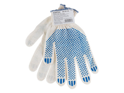 Перчатки х/б с ПВХ "Точка", 7,5класс