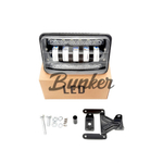 Светодиодная фара 50W с проводом H4 LightWay, черный (крепление 4 винта)