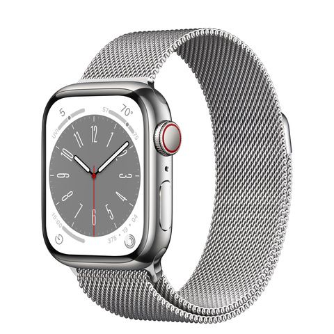 Умные часы Apple Watch Series 8 41 мм Silver Stainless Steel Case, Silver Milanese Loop