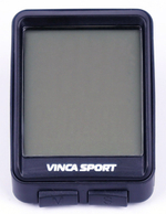 Компьютер беспроводной, 12 функций, черный с черный, Vinca Sport