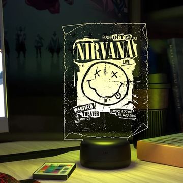 3D лампа Нирвана, Nirvana. Логотип