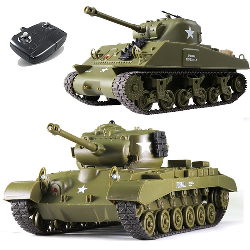 Танковый бой Heng Long Sherman vs Pershing M26 1/30 HL3841-10