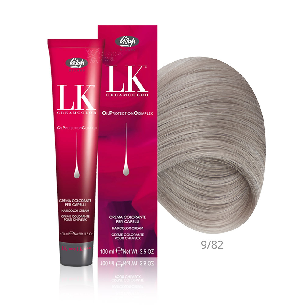 Перманентный краситель для волос Lisap LK Cream Color Oil Protection Complex (Lisap LK OPC)