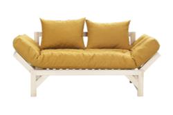 Диван кушетка Элиза, рогожка, жёлтый