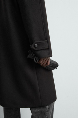 ZARA ПАЛЬТО ИЗ СМЕСОВОЙ ШЕРСТИ MANTECO ®, КОРИЧНЕВЫЙ