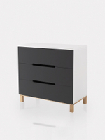Комод RANT "INDY" 3 ящ. (арт.97) Moon Grey