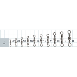 Вертлюг Barrel Swivel BK (упак. 10шт)