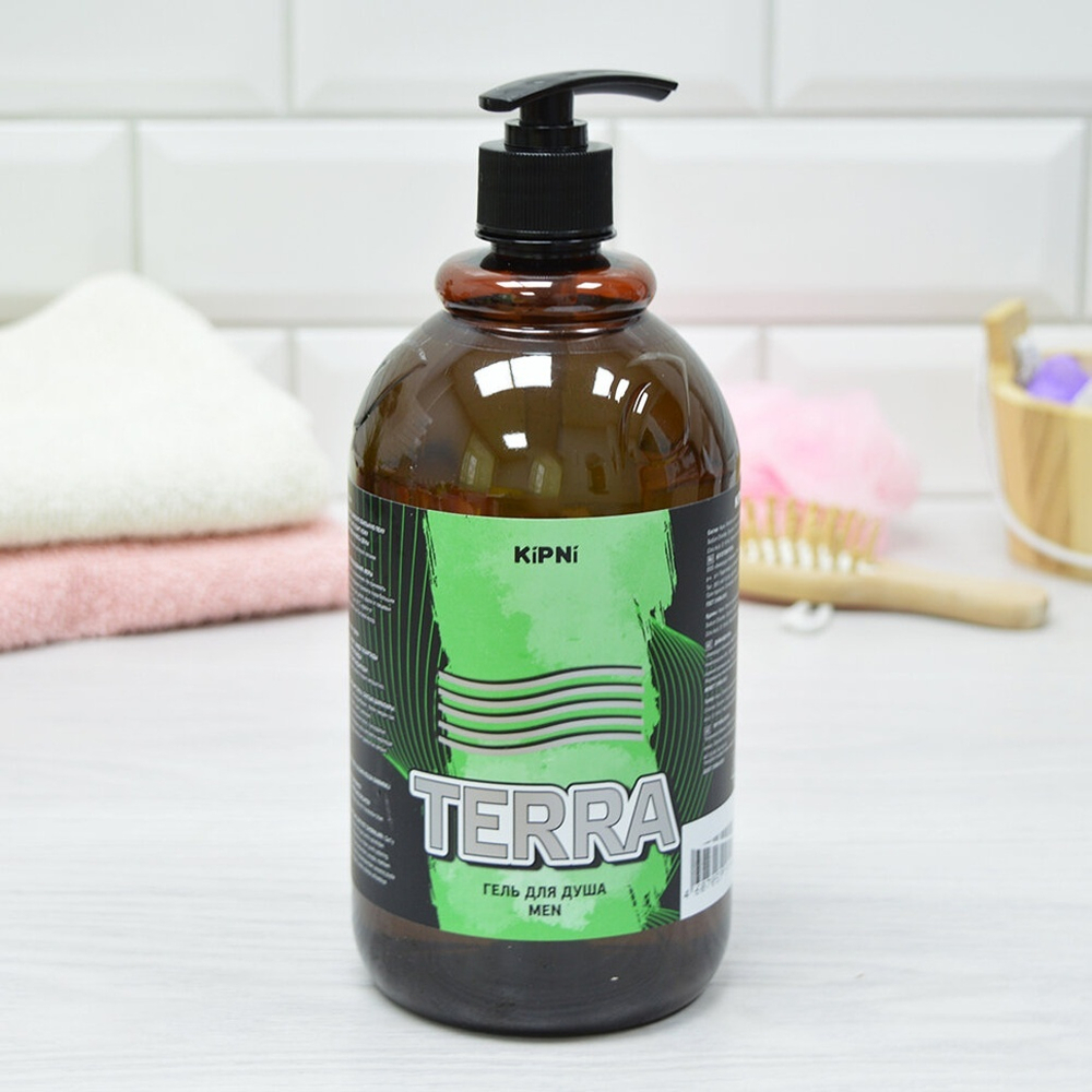 Гель для душа мужской "TERRA" 1л с дозатором