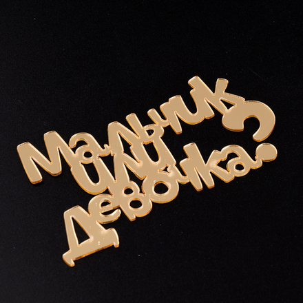 Топпер для торта "Мальчик или Девочка"