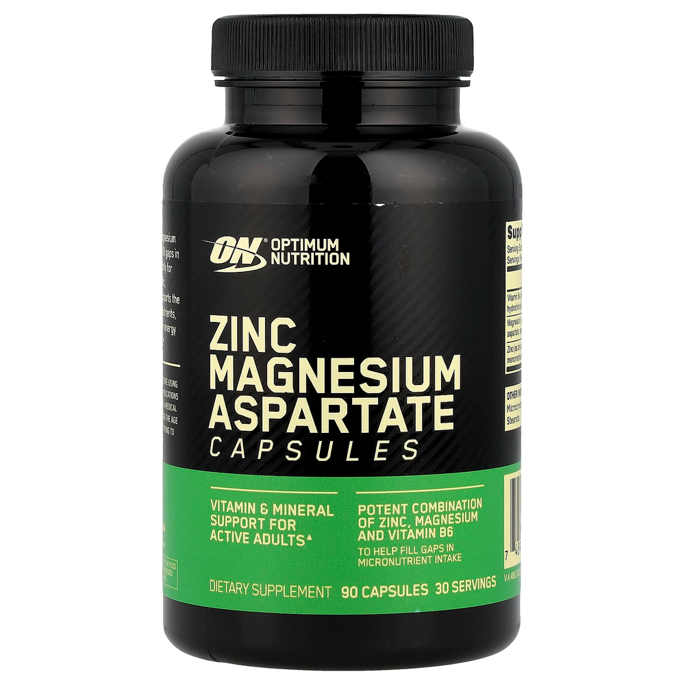 Optimum Nutrition, Цинка и магния аспартат, 90 капсул