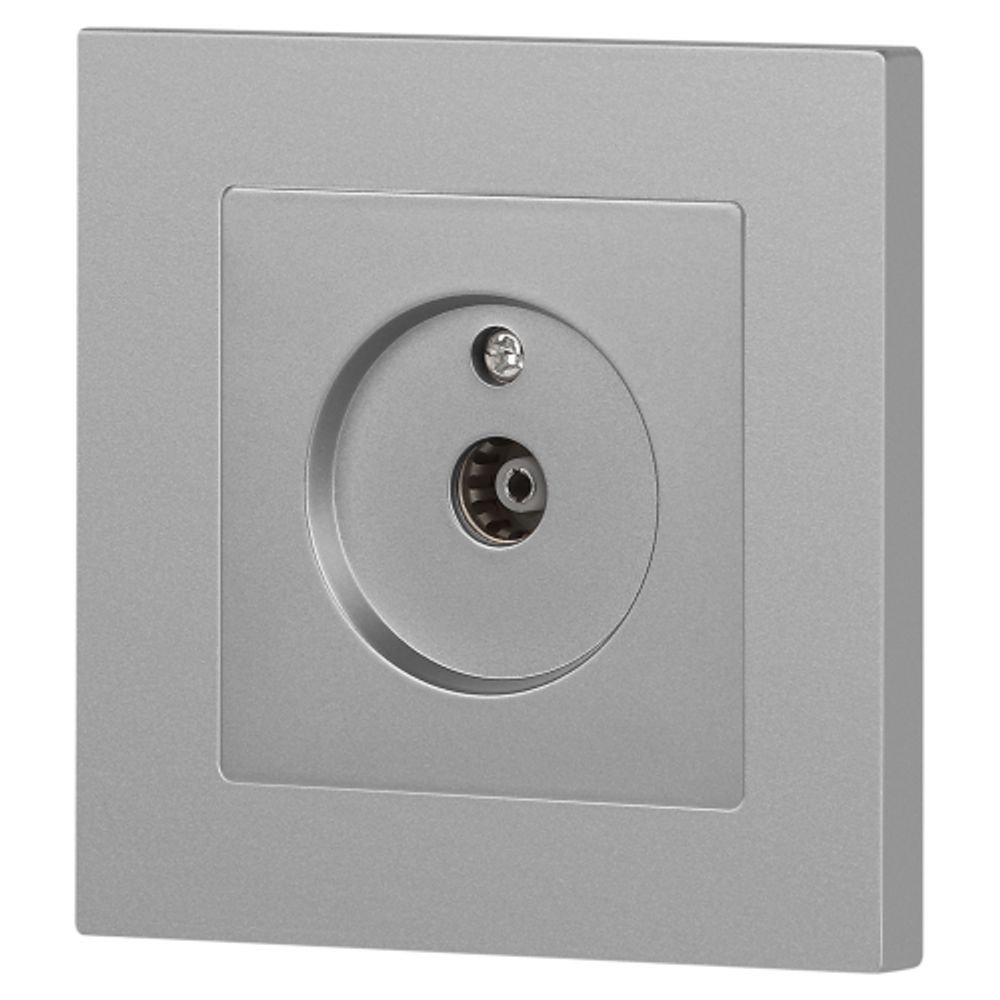 Розетка Intro Accent 6-301-03 TV одиночная, IP20, СУ, алюминий | Intro