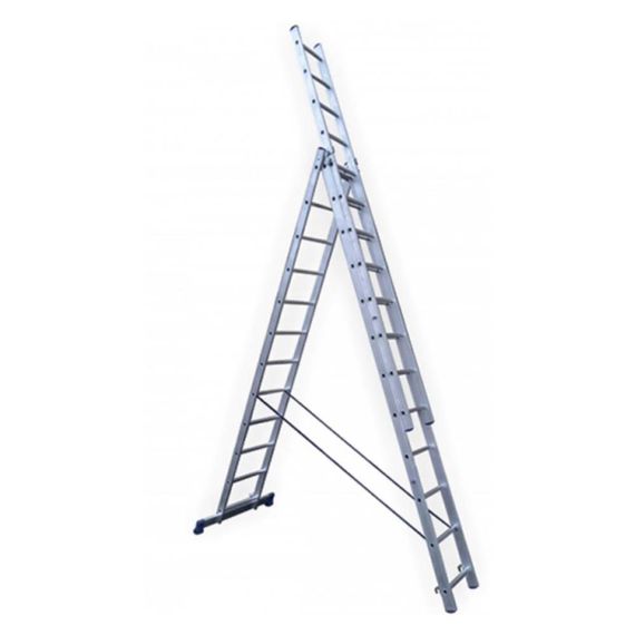 Лестница алюминиевая STAIRS трехсекционная 3x13 ступеней (AL313)