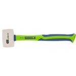 11167 Киянка резиновая, 450г, белая резина, фибергласовая рукоятка Сибртех