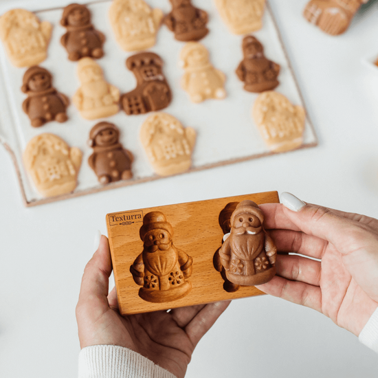 Форма для печенья и пряников Дед мороз и снеговик