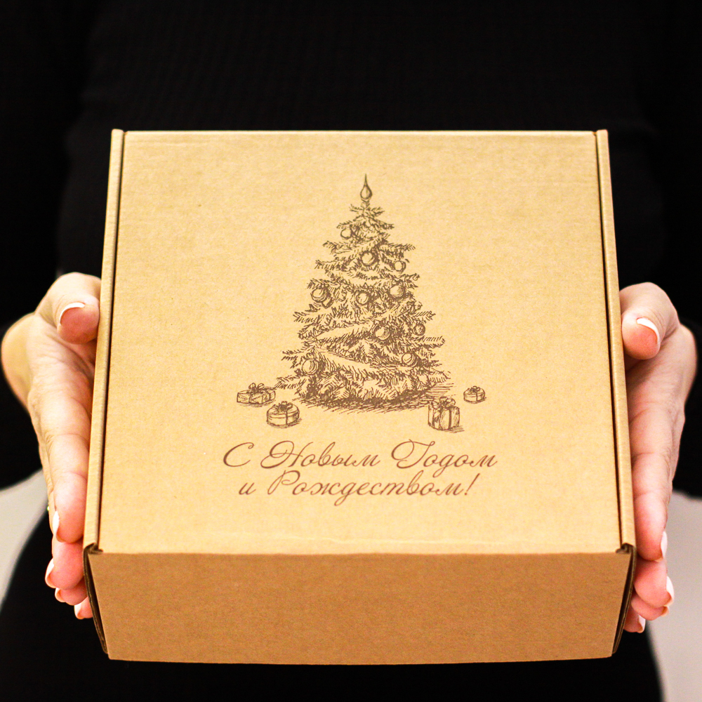 Новогодний подарочный набор сладостей HappyBox by HoneyForYou "Happy New Year №4"