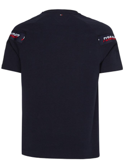 Футболка мужская теннисная Tommy Hilfiger Tape SS Tee - desert sky