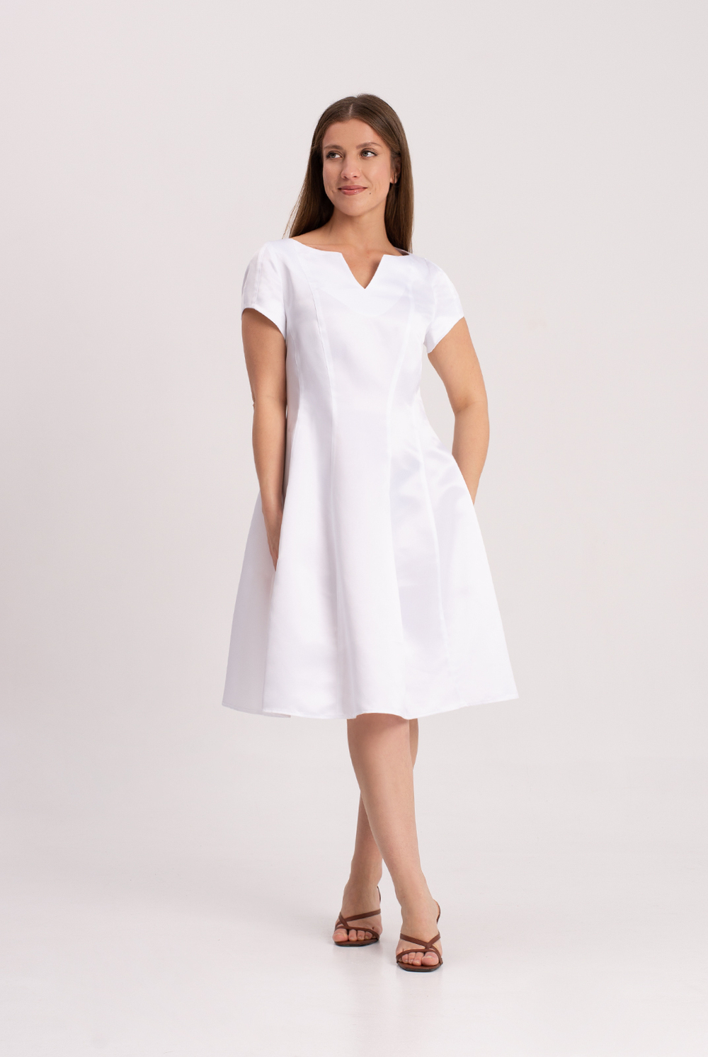 Платье женское 3751ЛП, белый #508Бел053751ЛП