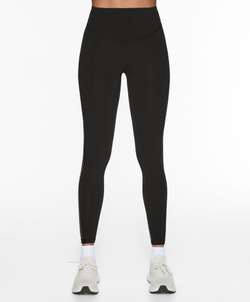 OYSHO Легинсы до щиколотки Compressive Running с высокой посадкой, 65 см, черный