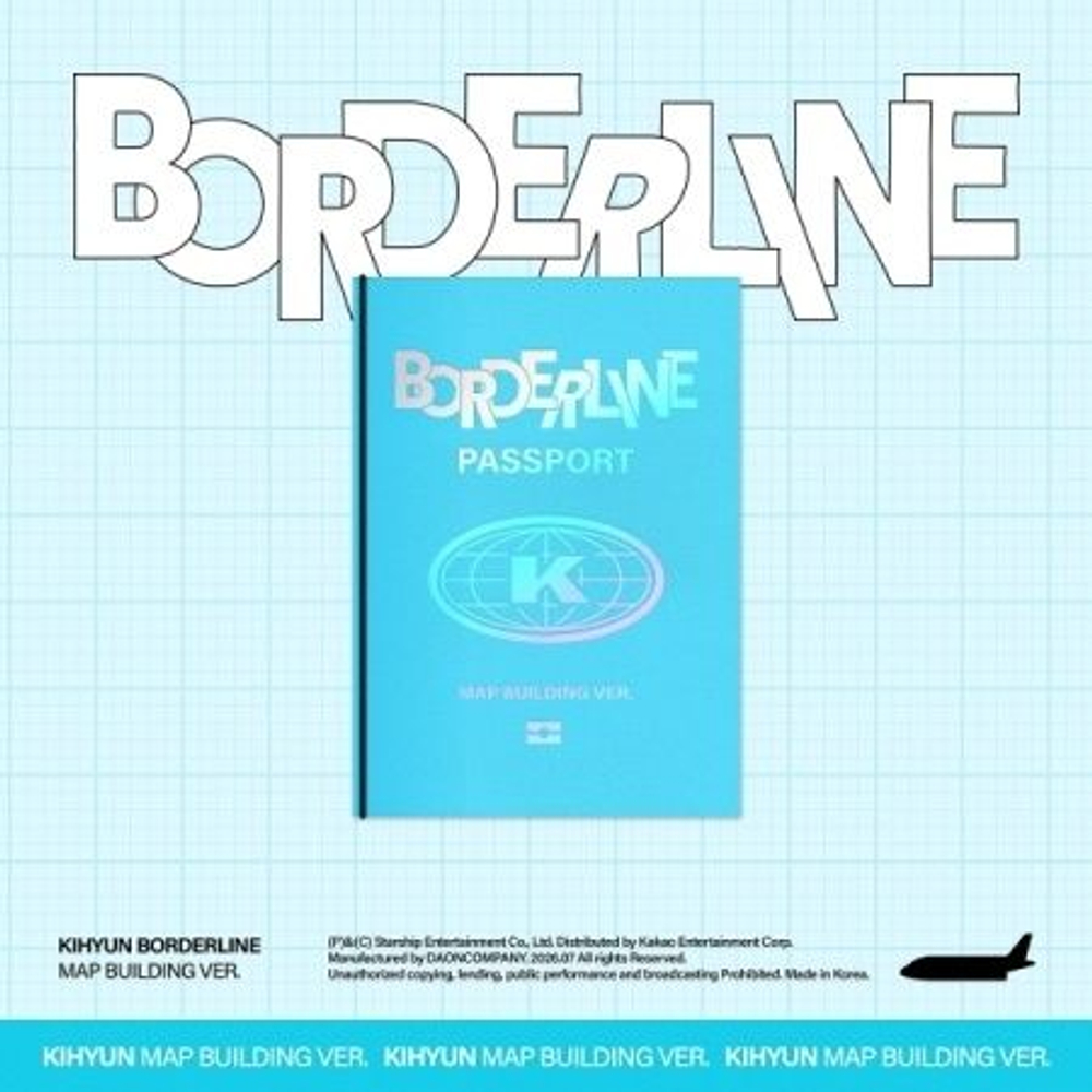 Альбом KIHYUN - BORDERLINE EP Album MAP BUILDING (LIMITED) Version