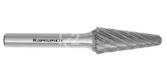 Борфреза твердосплавная Karnasch форма L, 6х18х6х50 мм, насечка HP-3 PRO, без покрытия, арт. 11.4098-010