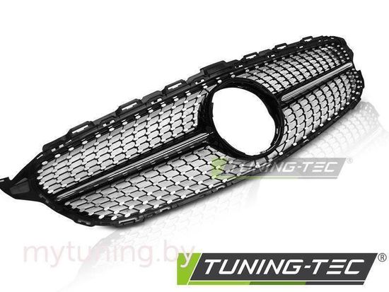 Решетка радиатора C450 AMG STYLE CHROME GLOSSY BLACK для Mercedes C W205