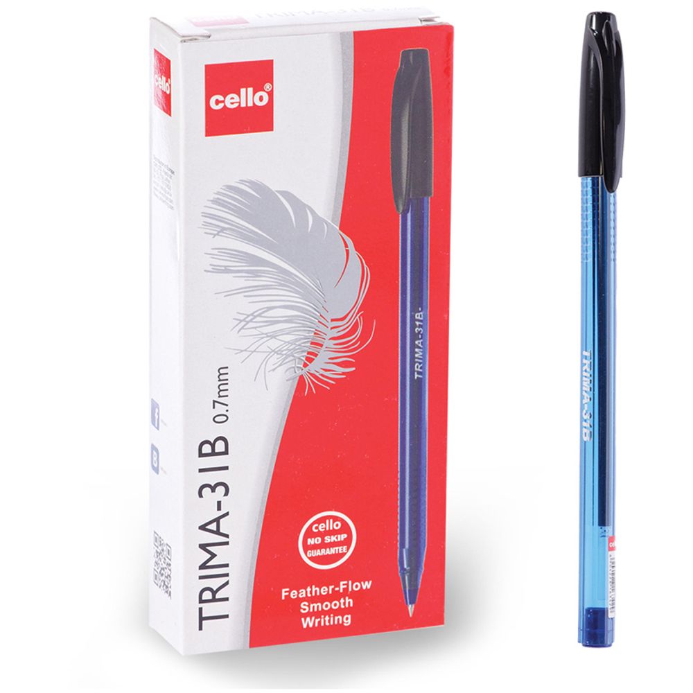 Ручка шариковая Cello "Trima-31B" синяя 0,7мм, штрих-код