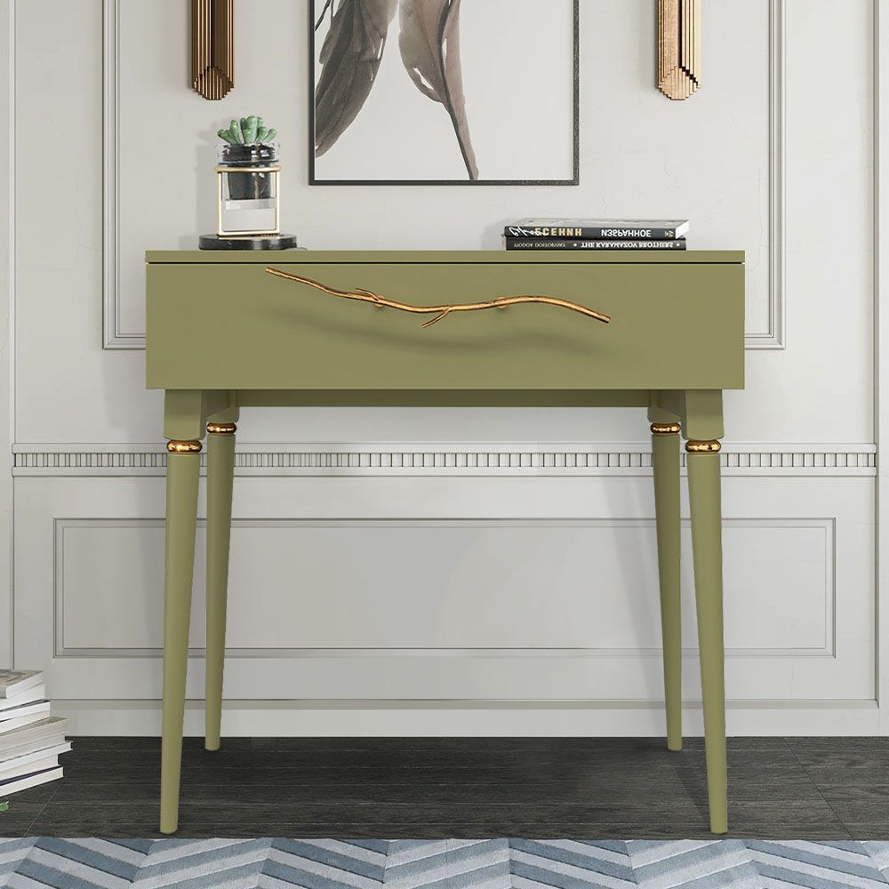 Консоль Арт Колор matte Классик Голд Зеленая олива матовая