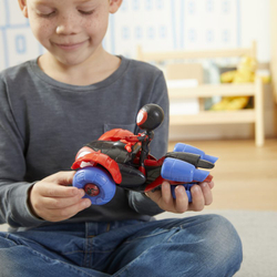 Hasbro Marvel Spidey Amazing Friends - Techno-Racer 2in1 Vehicle + Action Figure 10 см Miles Morales: Spider-Man F1945