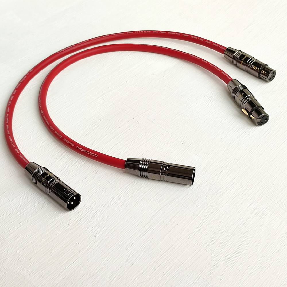 DAXX R389 Балансный 2XLR-2XLR кабель (папа-мама) из посеребренной бескислородной меди. High Grade D=9mm (пара)