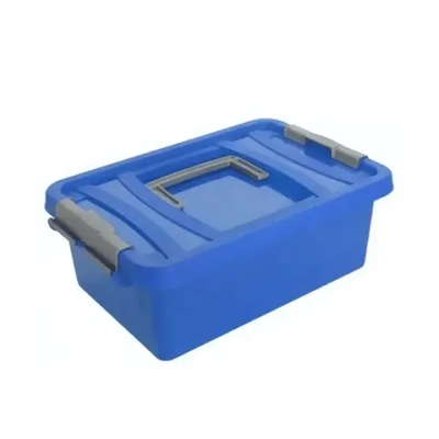 Контейнер для хранения с крышкой, ручкой и ручками-защелками «ЭКСПЕРТХАУС», 34,8*23,2*12,8см, 6л С205У