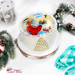 Декор торта Новогодняя открытка снегурочка кондитерская Sweet Visors сладкие козырьки кондитер Светлана Дегтерева шоколадный торт торты на заказ СПБ вкусный торт на день рождения торт на юбилей торт для мужчины торт для девушки домашний торт десерты на заказ купить торт заказать торт без мастики свит визорс свит висорс svit vizors svit visors sweet vizors