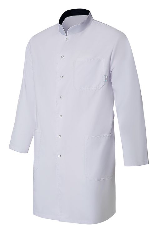 Халат медицинский мужской ДОКТОР БИГ (длинный рукав, кнопки, белый)