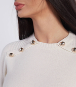 Хлопковый свитер Liu Jo - кремовый(CF2344 MA31N)