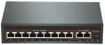 POE-92E коммутатор PoE 9+2 портов, металлический корпус