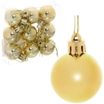 Новогодние шары 3 см (набор 9 шт) «Глянец», золотой
