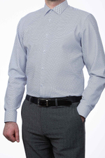 Сорочка мужская VESTER длинный рукав, мелкий рисунок 511142 48