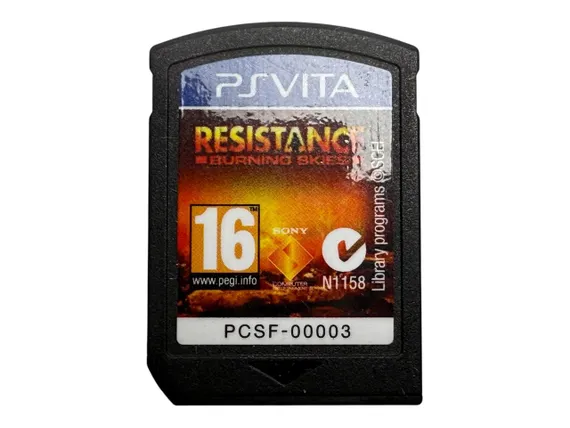 PS VITA Resistance Burning Skies PCSF-00003 Евро регион (Полностью на русском языке), без коробки
