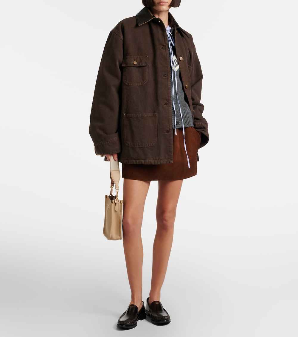 Cумка Prada Mini Leather Shoulder "Beige"