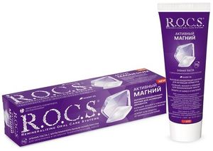 ЗУБНАЯ ПАСТА ROCS АКТИВНЫЙ МАГНИЙ 94ГР