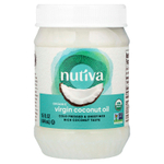 Nutiva, органическое кокосовое масло, первого отжима, 444 мл