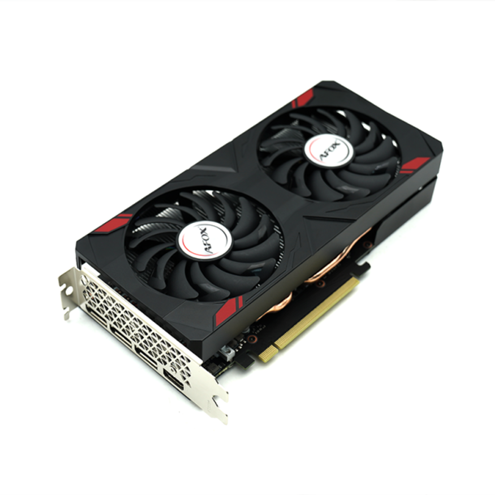 Видеокарта AFOX NVIDIA GeForce RTX3050, 8Гб GDDR6, 128 бит, Retail, PCIe4.0, 2xFAN, 2-SLOT, 90Вт, HDMI, 3xDP (AF3050-8GD6H4-V4)